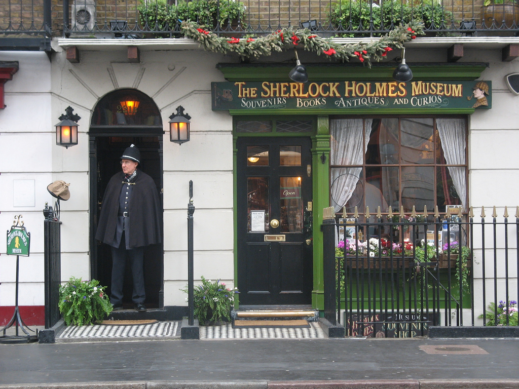 Façade de « The Sherlock Holmes Museum »