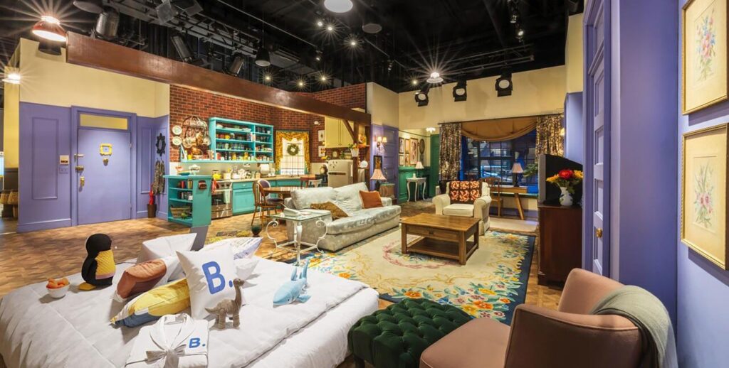 Int&eacute;rieur de l'appartement dans Friends de Monica et Rachel