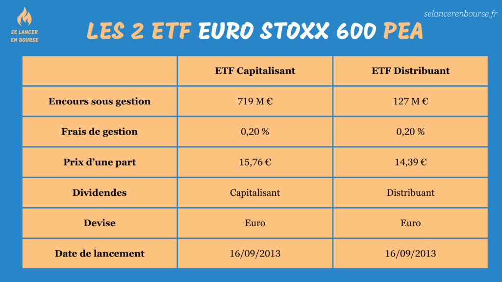 Les meilleurs ETF Euro Stoxx 600 PEA